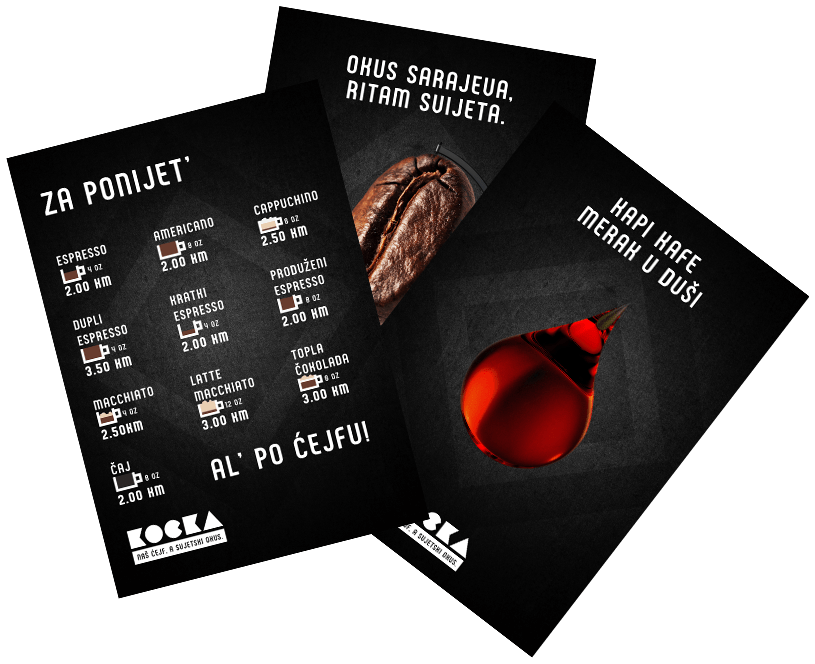 Kocka Coffee Flyers 3x